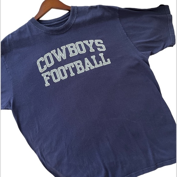 Reebok NFL Dallas Cowboys Football crewneck navy blue tshirt size XL - Picture 6 of 8